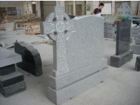 Flower Carved Cross G603 Ireland Granite Monument