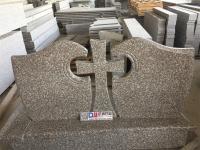 Poland Style Granite double Cross Headstone